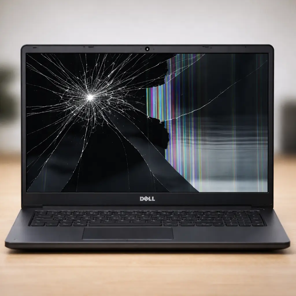 Broken laptop screen replaced by expert technicians